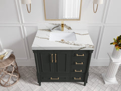 Aberdeen 36 in. W x 22 in. D Center Sink Bathroom Vanity - photo 13