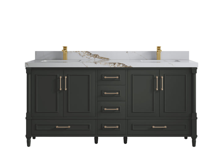 Aberdeen 72 in. W x 22 in. D Double Sink Bathroom Vanity - photo 11