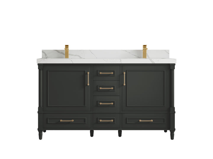 Aberdeen 60 in. W x 22 in. D Double Sink Bathroom Vanity - photo 16