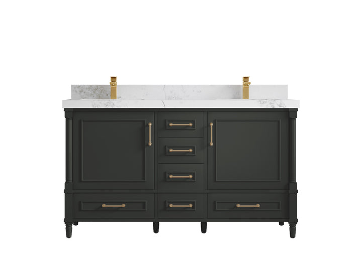 Aberdeen 60 in. W x 22 in. D Double Sink Bathroom Vanity - photo 18