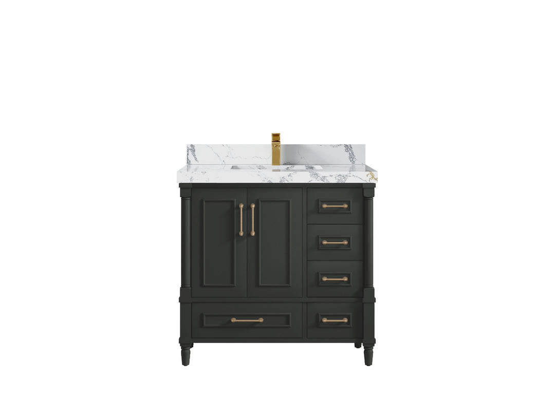 Aberdeen 36 in. W x 22 in. D Center Sink Bathroom Vanity