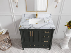 Aberdeen 36 in. W x 22 in. D Center Sink Bathroom Vanity - photo 15