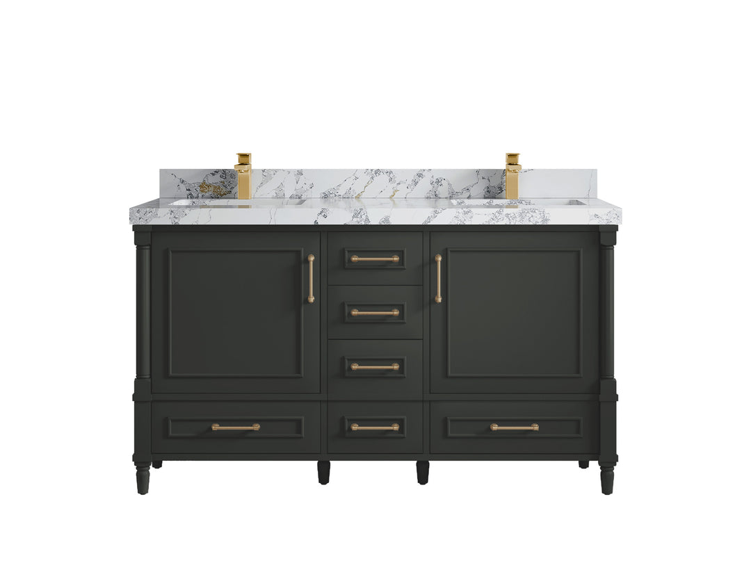 Aberdeen 60 in. W x 22 in. D Double Sink Bathroom Vanity