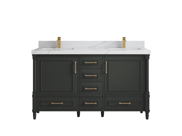 Aberdeen 60 in. W x 22 in. D Double Sink Bathroom Vanity - photo 20