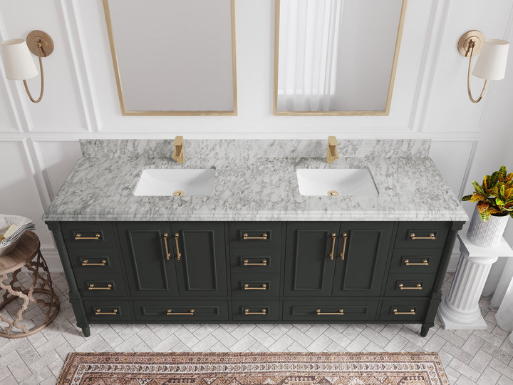 Aberdeen 80 in. W x 22 in. D Double Sink Bathroom Vanity - photo 26