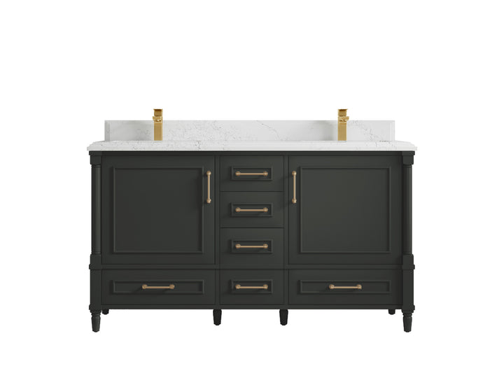 Aberdeen 60 in. W x 22 in. D Double Sink Bathroom Vanity - photo 24