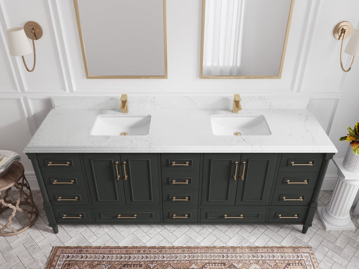 Aberdeen 84 in. W x 22 in. D Double Sink Bathroom Vanity - photo 24