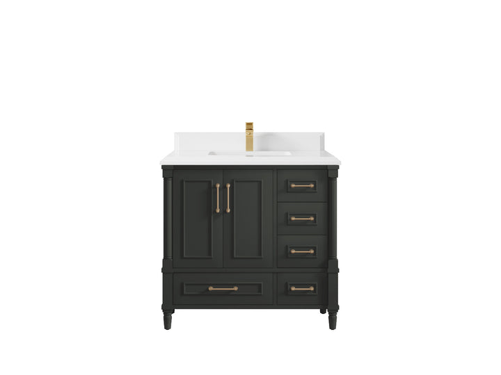 Aberdeen 36 in. W x 22 in. D Center Sink Bathroom Vanity - photo 22