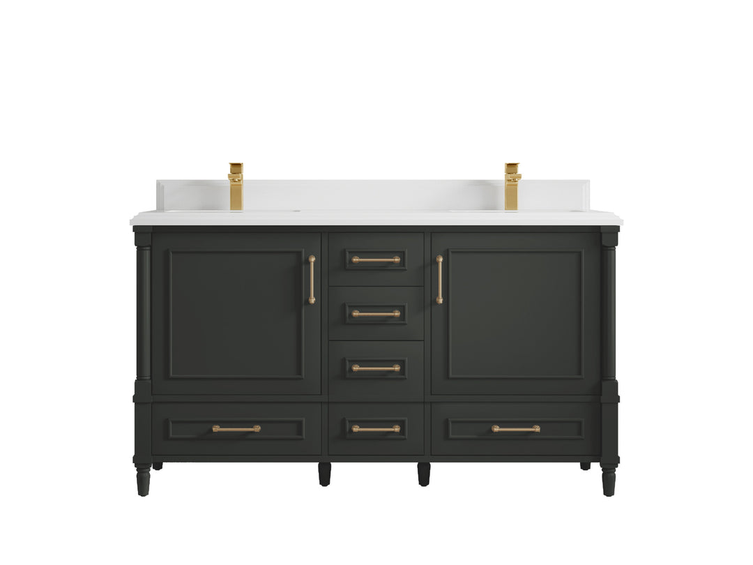 Aberdeen 60 in. W x 22 in. D Double Sink Bathroom Vanity