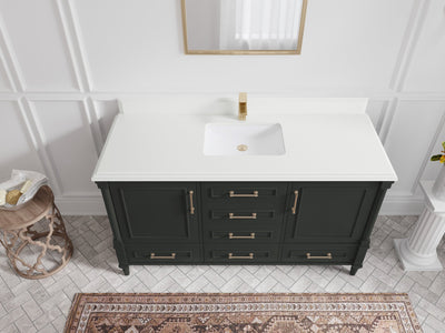 Aberdeen 60 in. W x 22 in. D Single Sink Bathroom Vanity - Willow Bath and Vanity