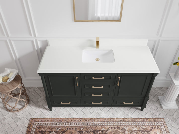 Aberdeen 60 in. W x 22 in. D Single Sink Bathroom Vanity - photo 28