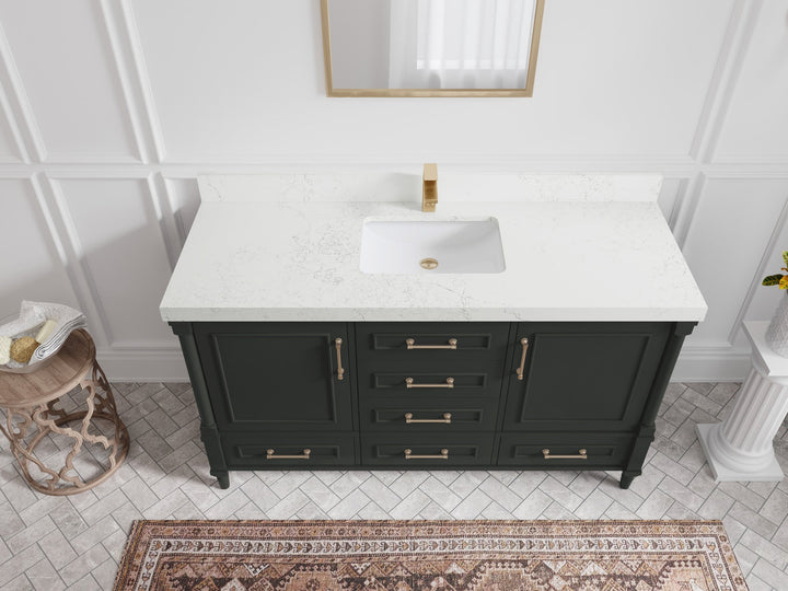Aberdeen 60 in. W x 22 in. D Single Sink Bathroom Vanity - photo 30
