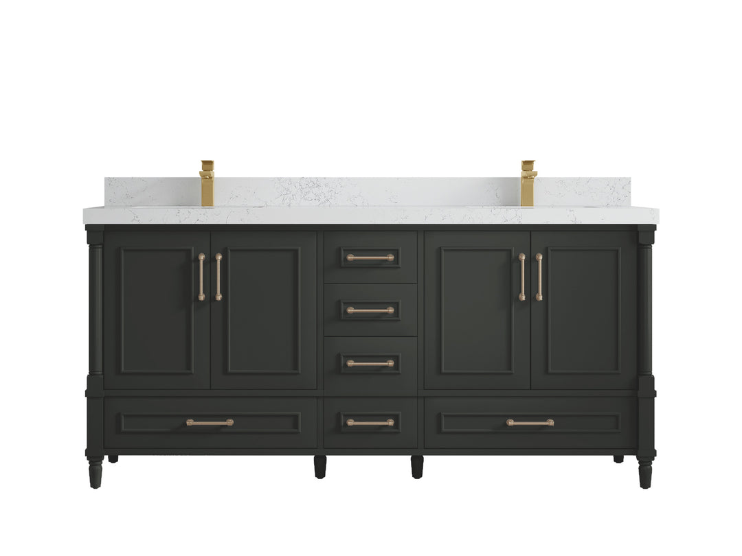 Aberdeen 72 in. W x 22 in. D Double Sink Bathroom Vanity