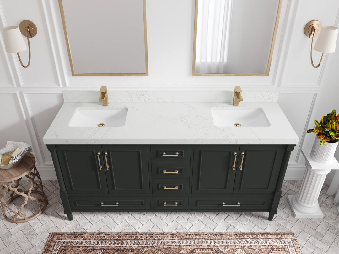 Aberdeen 72 in. W x 22 in. D Double Sink Bathroom Vanity