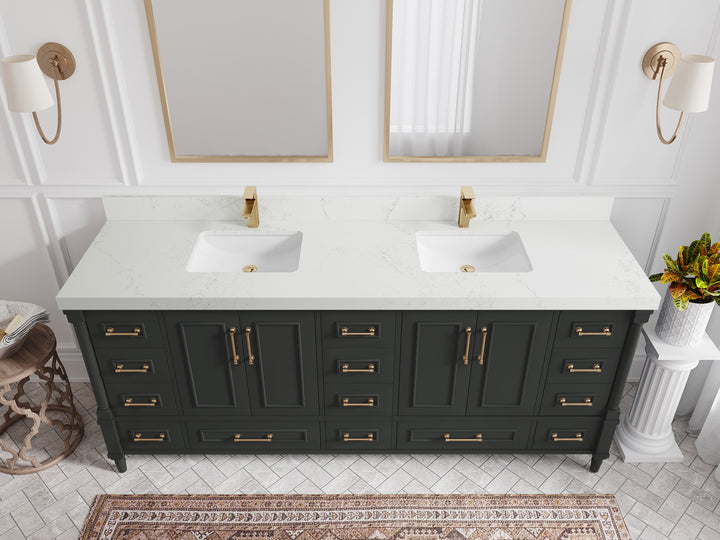 Aberdeen 80 in. W x 22 in. D Double Sink Bathroom Vanity - photo 32