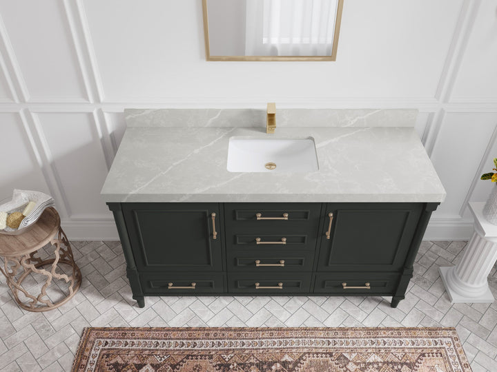 Aberdeen 60 in. W x 22 in. D Single Sink Bathroom Vanity - photo 32