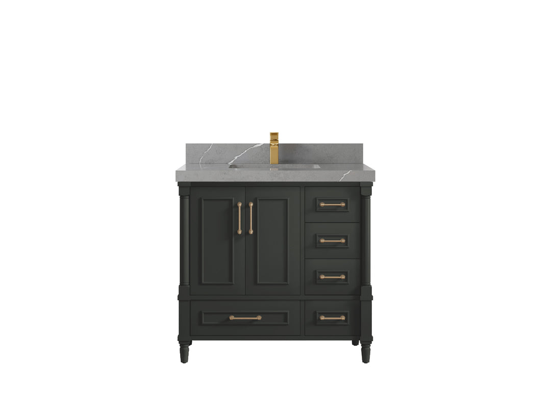 Aberdeen 36 in. W x 22 in. D Center Sink Bathroom Vanity