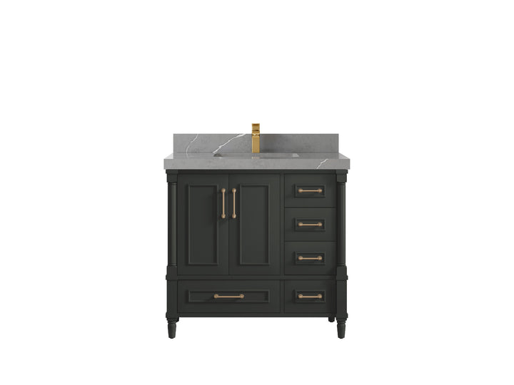 Aberdeen 36 in. W x 22 in. D Center Sink Bathroom Vanity - photo 20