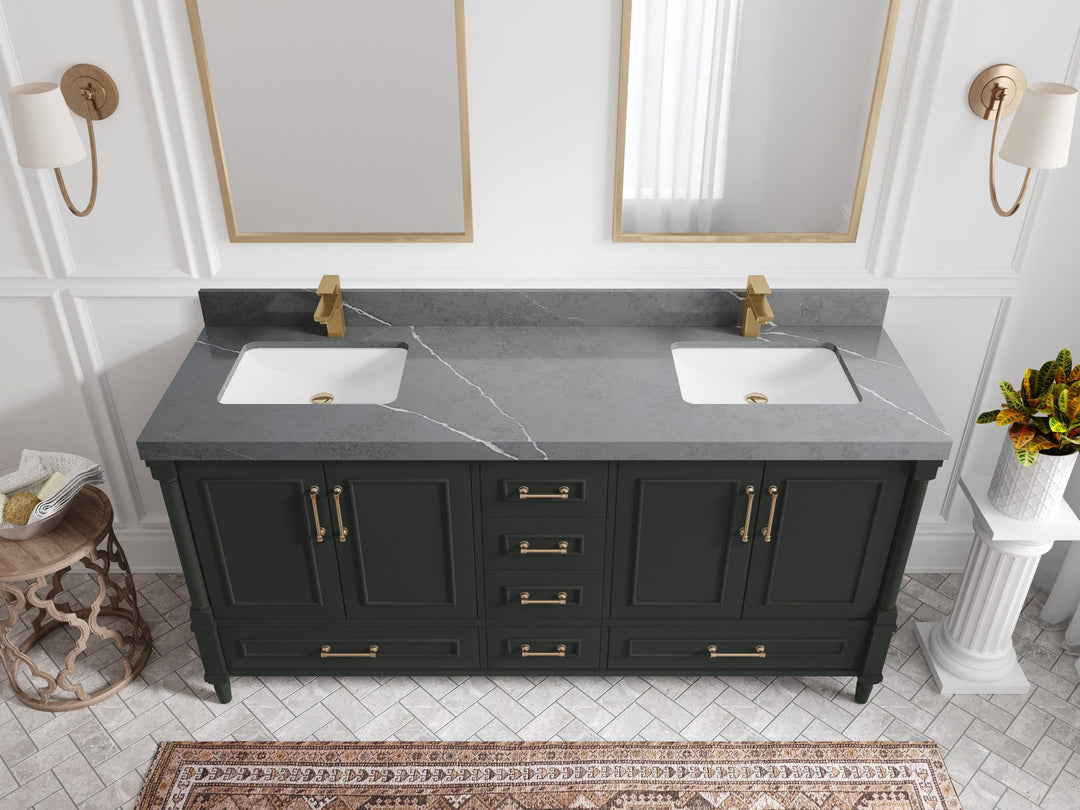 Aberdeen 72 in. W x 22 in. D Double Sink Bathroom Vanity