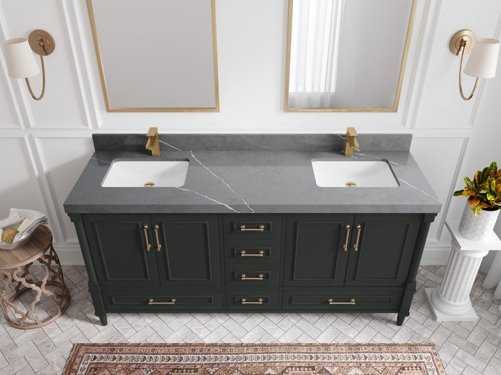 Aberdeen 72 in. W x 22 in. D Double Sink Bathroom Vanity - photo 34