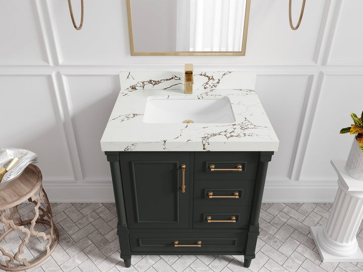 Aberdeen 30 in. W x 22 in. D Single Sink Bathroom Vanity - photo 33