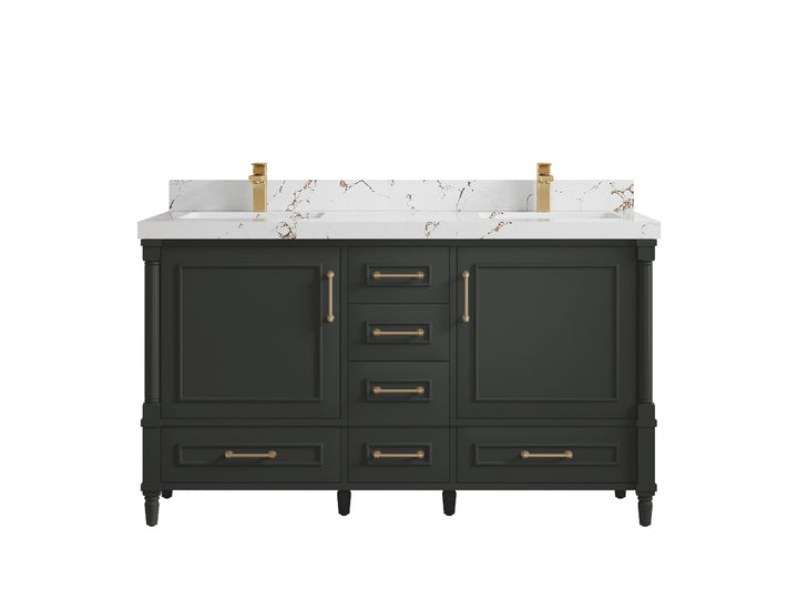 Aberdeen 60 in. W x 22 in. D Double Sink Bathroom Vanity - photo 34