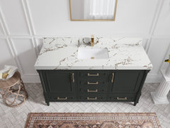 Aberdeen 60 in. W x 22 in. D Single Sink Bathroom Vanity - photo 36