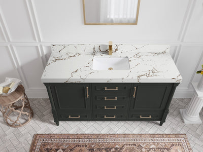 Aberdeen 60 in. W x 22 in. D Single Sink Bathroom Vanity - Willow Bath and Vanity