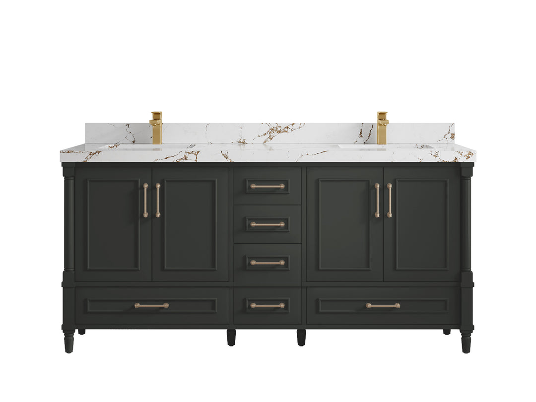 Aberdeen 72 in. W x 22 in. D Double Sink Bathroom Vanity