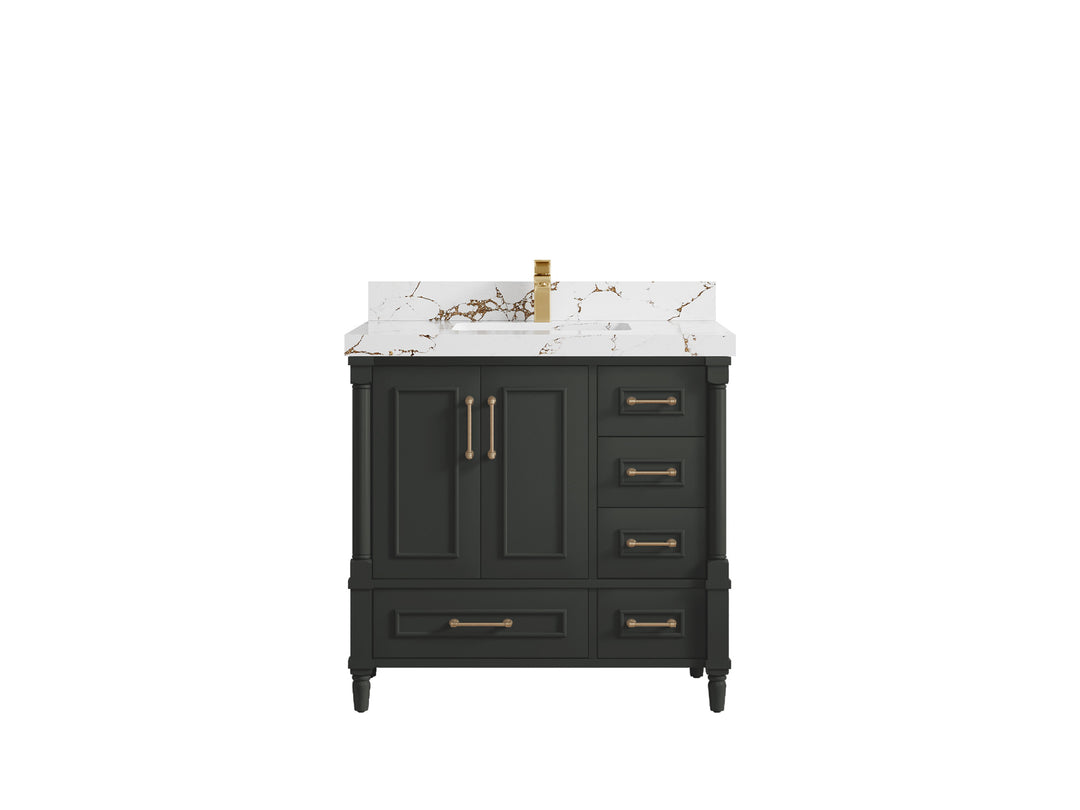Aberdeen 36 in. W x 22 in. D Center Sink Bathroom Vanity