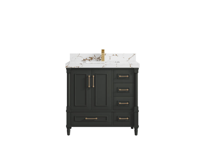 Aberdeen 36 in. W x 22 in. D Center Sink Bathroom Vanity - photo 10