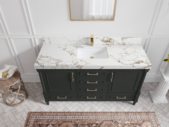 Aberdeen 60 in. W x 22 in. D Single Sink Bathroom Vanity - photo 38