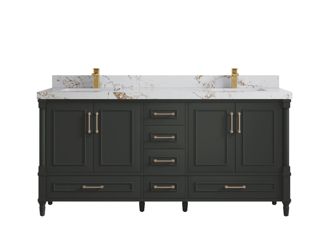 Aberdeen 72 in. W x 22 in. D Double Sink Bathroom Vanity