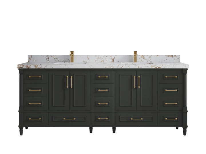 Aberdeen 84 in. W x 22 in. D Double Sink Bathroom Vanity - photo 37