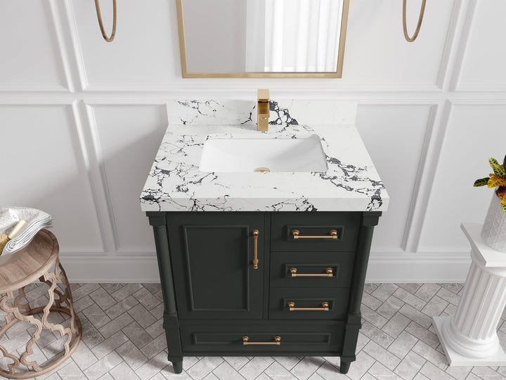 Aberdeen 30 in. W x 22 in. D Single Sink Bathroom Vanity - photo 37