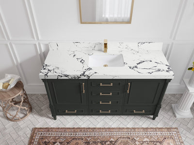 Aberdeen 60 in. W x 22 in. D Single Sink Bathroom Vanity - Willow Bath and Vanity