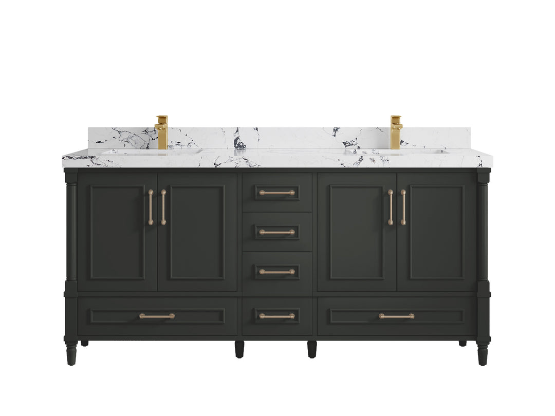 Aberdeen 72 in. W x 22 in. D Double Sink Bathroom Vanity