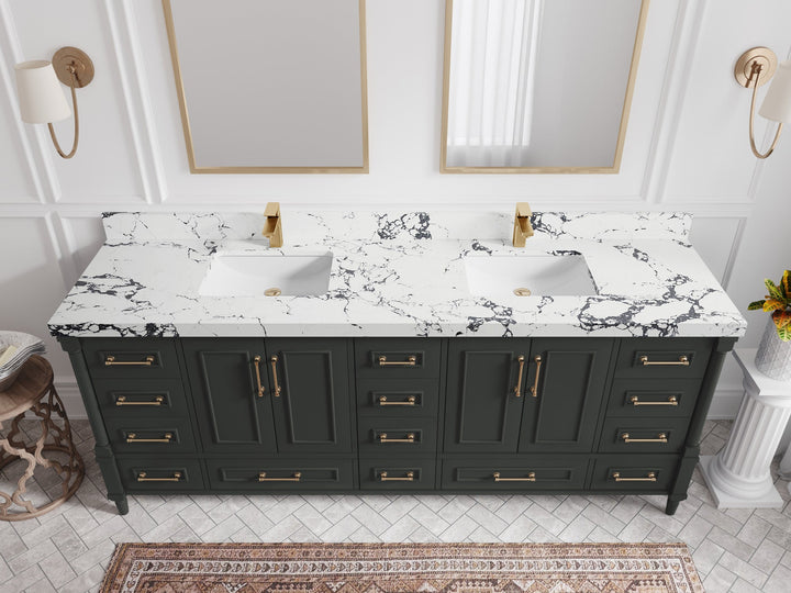 Aberdeen 84 in. W x 22 in. D Double Sink Bathroom Vanity - photo 38