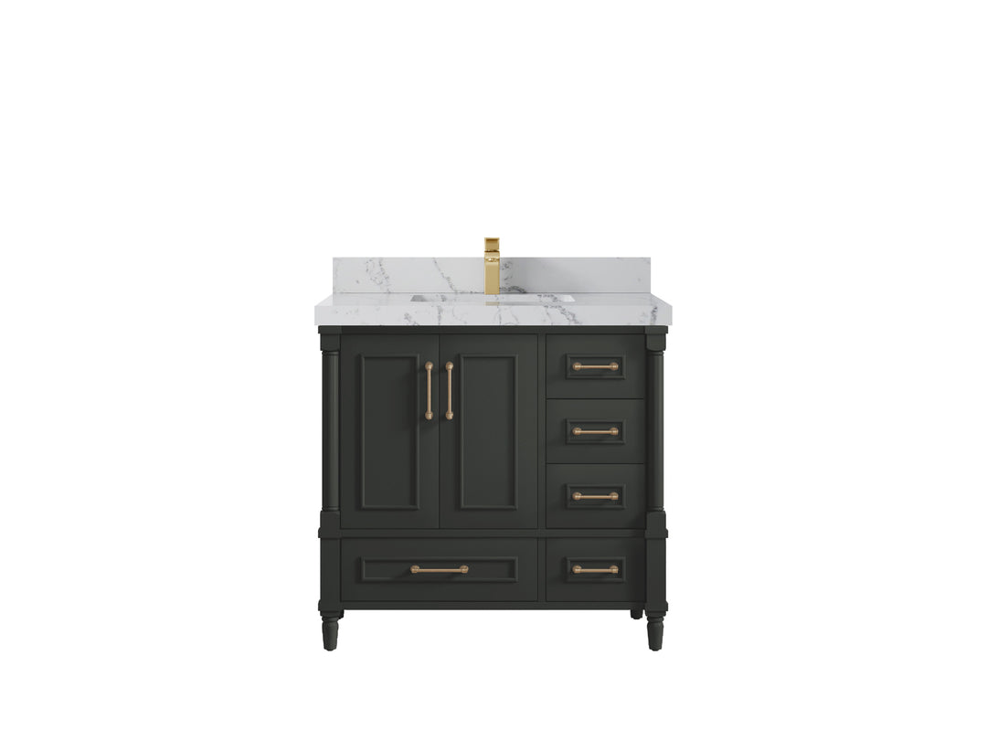 Aberdeen 36 in. W x 22 in. D Center Sink Bathroom Vanity