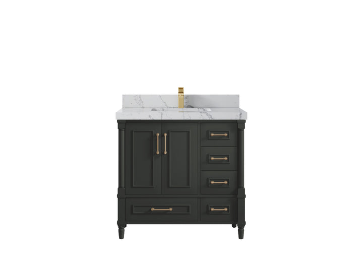Aberdeen 36 in. W x 22 in. D Center Sink Bathroom Vanity - photo 32