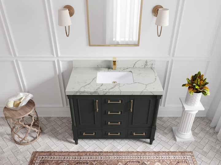 Aberdeen 42 in. W x 22 in. D Single Sink Bathroom Vanity - photo 41