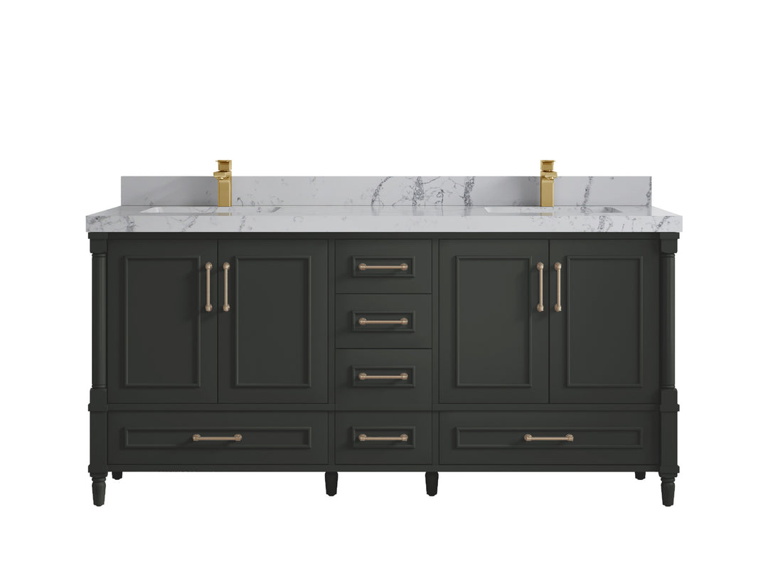 Aberdeen 72 in. W x 22 in. D Double Sink Bathroom Vanity