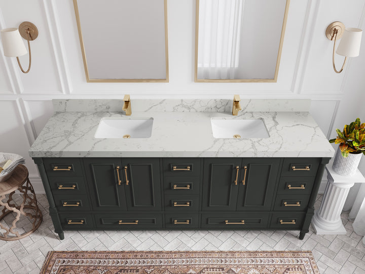Aberdeen 80 in. W x 22 in. D Double Sink Bathroom Vanity - photo 44