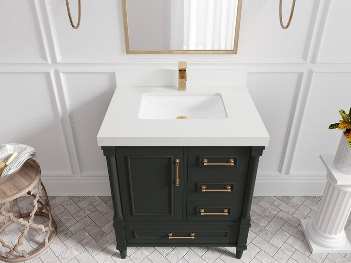 Aberdeen 30 in. W x 22 in. D Single Sink Bathroom Vanity - photo 41