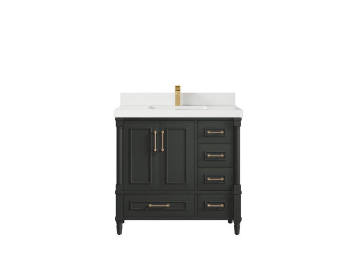 Aberdeen 36 in. W x 22 in. D Center Sink Bathroom Vanity - photo 40