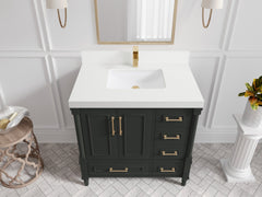Aberdeen 36 in. W x 22 in. D Center Sink Bathroom Vanity - photo 39