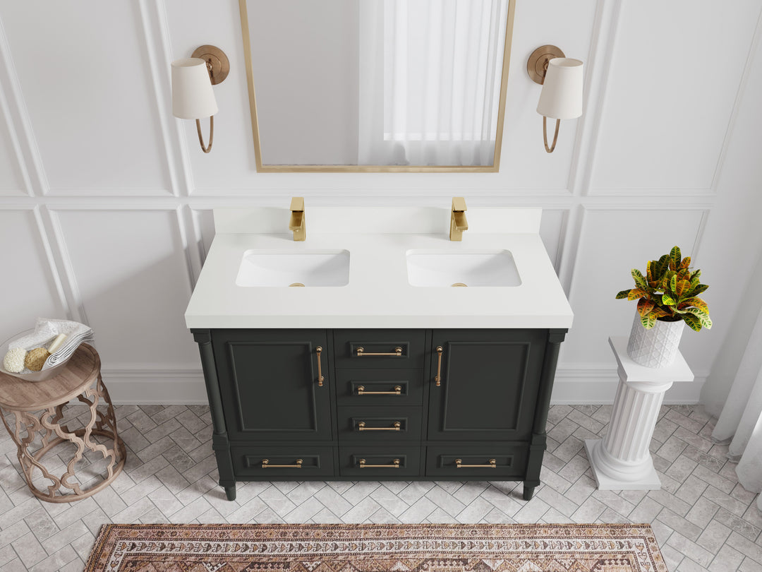 Aberdeen 48 in. W x 22 in. D Double Sink Bathroom Vanity