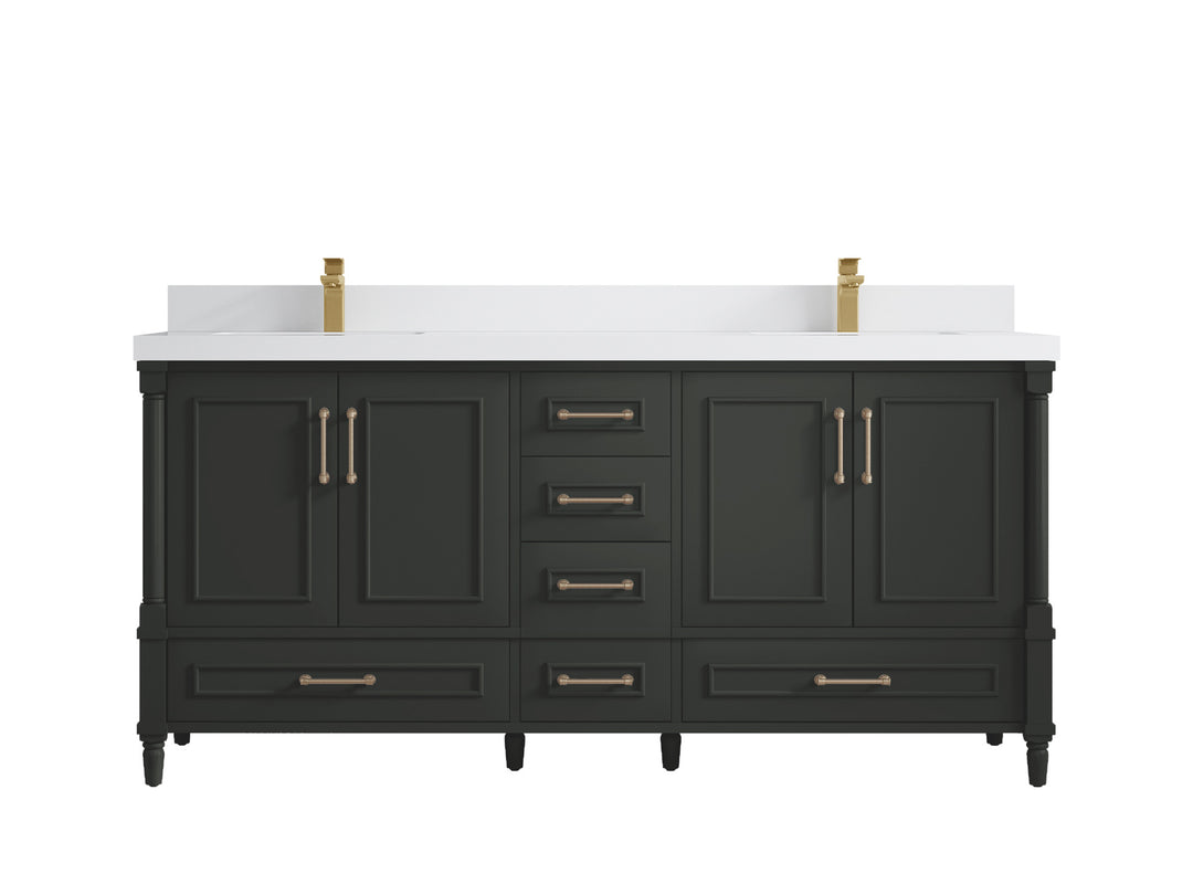 Aberdeen 72 in. W x 22 in. D Double Sink Bathroom Vanity