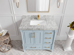 Aberdeen 36 in. W x 22 in. D Center Sink Bathroom Vanity - photo 19