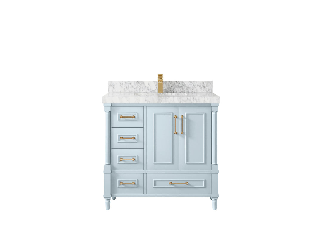 Aberdeen 36 in. W x 22 in. D Center Sink Bathroom vanity